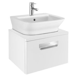 ROCA Gap, kúpeľnová skrinka pre umývadlo na dosku 50cm, biela, A856967806