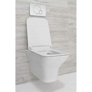 REA BRUNO - závesná WC misa 54x36 s pomaly-padajúcim sedátkom, biela, REA-C9990