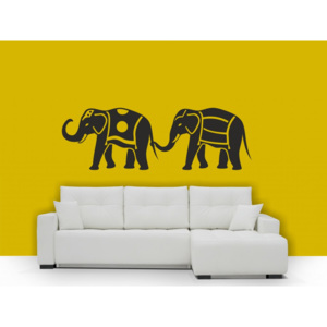 Slony na prechádzke samolepky na stenu