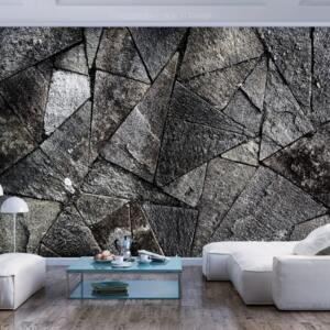 Artgeist Fototapeta - Pavement Tiles (Grey) 200x140