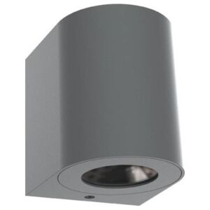 Venkovní nástěnné LED svítidlo NORDLUX Canto 2 - 104 x 87 x 100 mm, šedá - 49701010