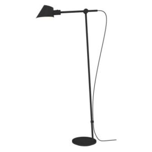 Stojací lampa NORDLUX Stay s kónickým stínidlem - 1350 x 580 mm, E27, 40 W, černá s černým textilním kabelem - 2020464003