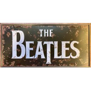 Ceduľa The Beatles 30,5cm x 15,5cm Plechová tabuľa
