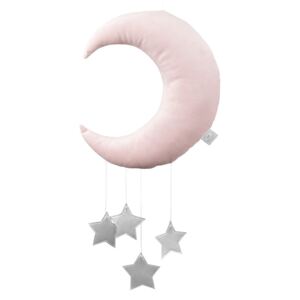 Závesná dekorácia mesiačik Shiny - Dusty Pink