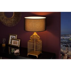 Dizajnová stolová lampa Bruce, 68 cm, zlatá
