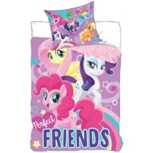 Setino · Dievčenské bavlnené posteľné obliečky My Little Pony - motív Perfect friends - 100% bavlna - 70 x 90 cm + 140 x 200 cm