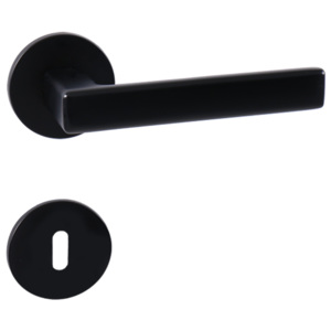 Dverové kovanie MP Sonia R 3095 5 S (BS) - BB kľučka-kľučka otvor pre obyčajný kľúč/BS (čierná mat)