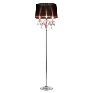 [lux.pro]® Elegantná stojaca lampa - Noble Black 3 x E 14 - 40W - čierna / chrómová