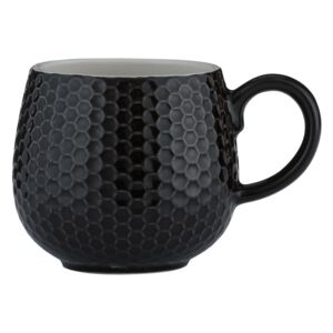 Mason Cash Impressions Mugs hrnček Honeycomb, 350 ml, čierny