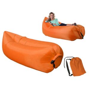 Lazy bag - Nafukovacia sofa pomarančová