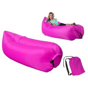 Lazy bag - Nafukovacia sofa ružová