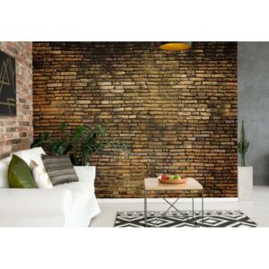 GLIX Fototapeta - Grunge Brick Wall Texture Vliesová tapeta - 208x146 cm