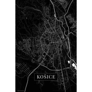Mapa Košice black