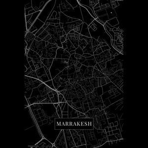 Mapa Marrakech black