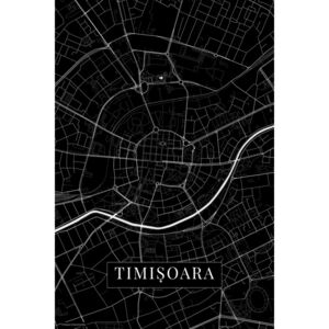 Mapa Timisoara black