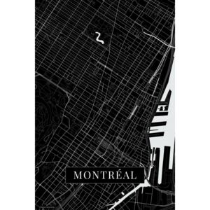 Mapa Montreal black