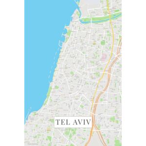 Mapa Tel Aviv color