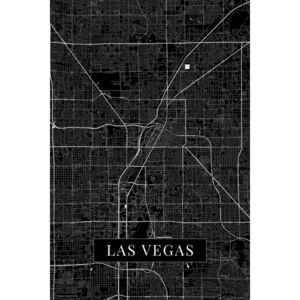Mapa Las Vegas black