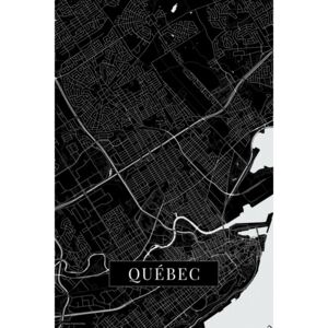 Mapa Quebec black