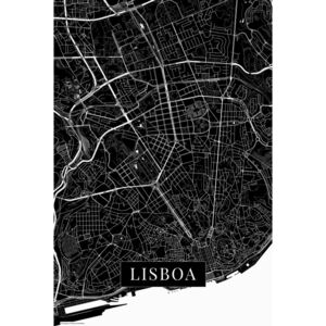 Mapa Lisboa black