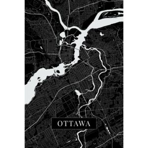 Mapa Ottawa black