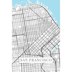 Mapa San Francisco white