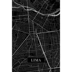 Mapa Lima black