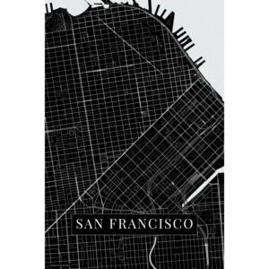 Mapa San Francisco black