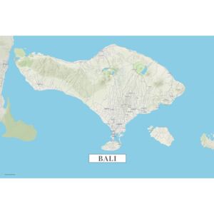Mapa Bali color