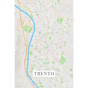 Mapa Trento color