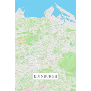 Mapa Edinburgh color