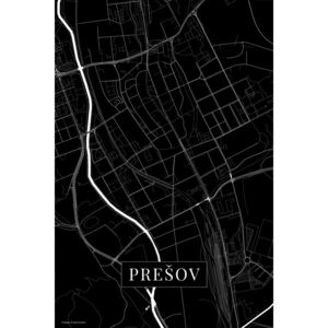 Mapa Presov black