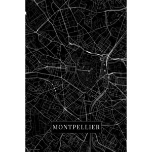 Mapa Montpellier black