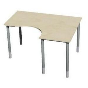 Roh kancelársky stôl Gemi line, 160/80 x 120/65 x 70 E 90 cm, pravé vyhotovenie, javor jersey