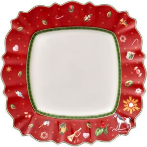Villeroy & Boch Toy´s Delight jedálensky tanier, červený, 28,5 x 28,5 cm