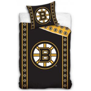TipTrade · NHL - Hokejové obliečky Boston Bruins - 100% bavlna Refoncé - 70x90 cm + 140x200 cm