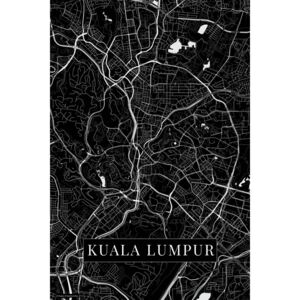 Mapa Kuala Lumpur black