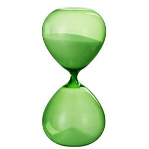 Zelené sklenené presýpacie hodiny Hourglass - Ø 14 * 30cm