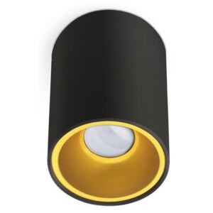 BRG Podhľadové bodové svietidlo KIVI - kruhové - čierna zlatá