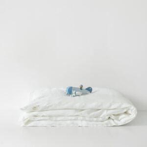 Detské biele ľanové obliečky Linen Tales Nature, 100 x 140 cm