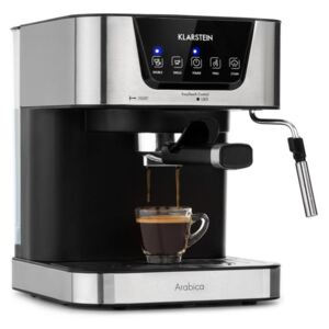 Klarstein Arabica, espresso kávovar, 1050W, 15 barov, 1,5l, dotykové ovládanie, ušľachtilá oceľ