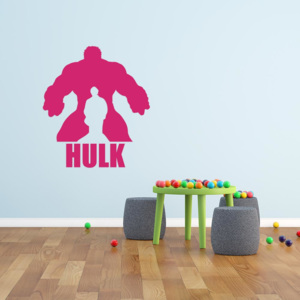 GLIX Avengers Hulk - samolepka na stenu Růžová 60x40 cm
