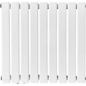 Radiátor s pripojením na stred, biely, 600 x 614 x 52 mm
