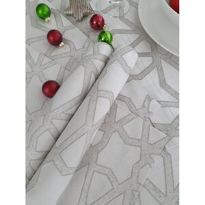 Vianočné prestieranie - biela perleť, sada 2 ks
