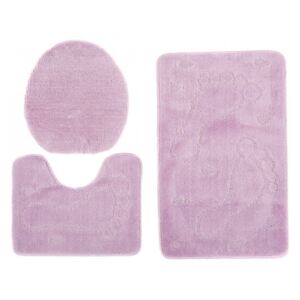 Kúpeľňové predložky 1001 fialové 3Ks, Velikosti 50x80cm