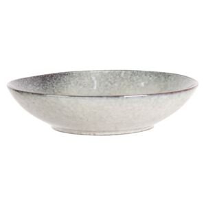 Šedá keramická miska / hlboký tanier - Ø 22 * ​​5 cm