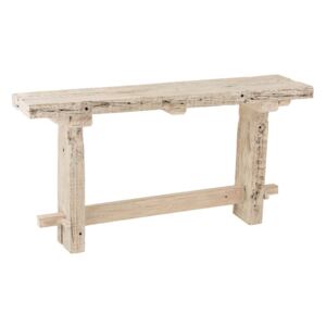Vintage drevený konzolový stôl z recyklovaného dreva Adelais - 150 * 37 * 77 cm