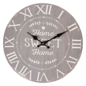 Nástenné hodiny Home Sweet Home - Ø 34 * 4 cm / 1 * AA
