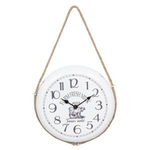 Závesné vintage hodiny Farmers Market - Ø 25 * 3 cm