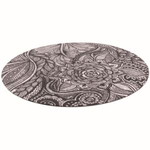 Kusový koberec Hejk šedý Kruh 133 cm průměr
